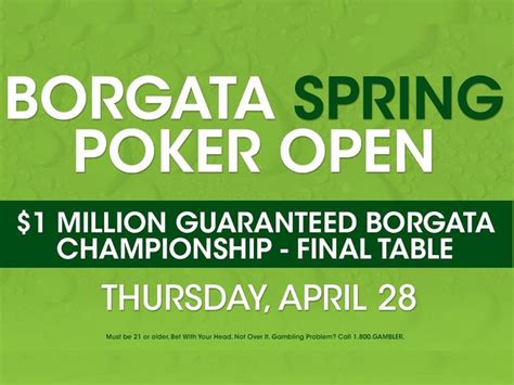 Borgata Poker Open 2024 Agenda