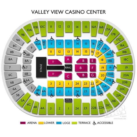 Como Os Lugares Sao Numerados No Valley View Casino Center