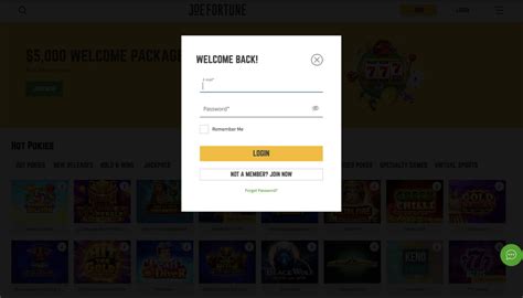 Joe Fortune Casino Login