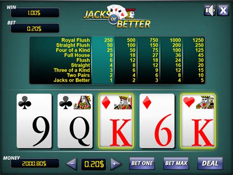 Jogar Jacks Or Better Video Poker Com Dinheiro Real