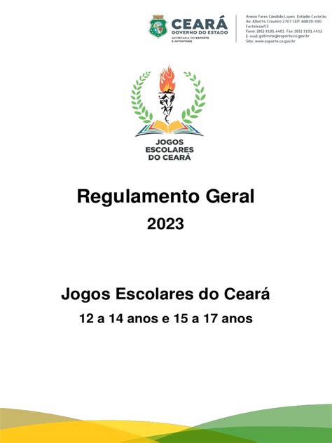 Jogo Regulamento Regulamentos 2024 Victoria