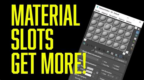 Material De Slots De 3ds Max