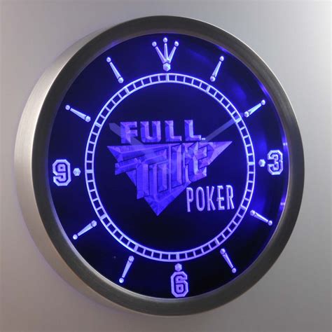 Neon Poker Relogio