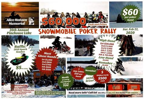 Snowmobile Poker Derby Saskatchewan
