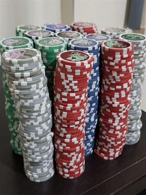 Usado Fichas De Poker Para Venda