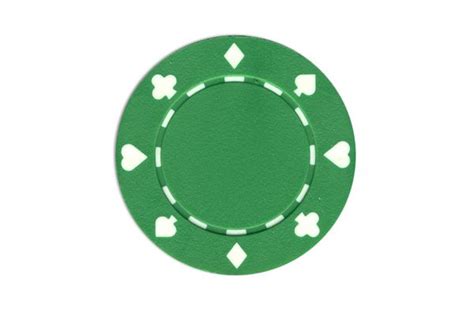 Verde Ficha De Casino De Pena
